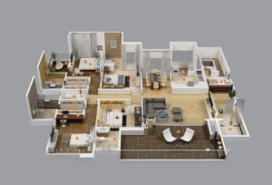 4 room condo